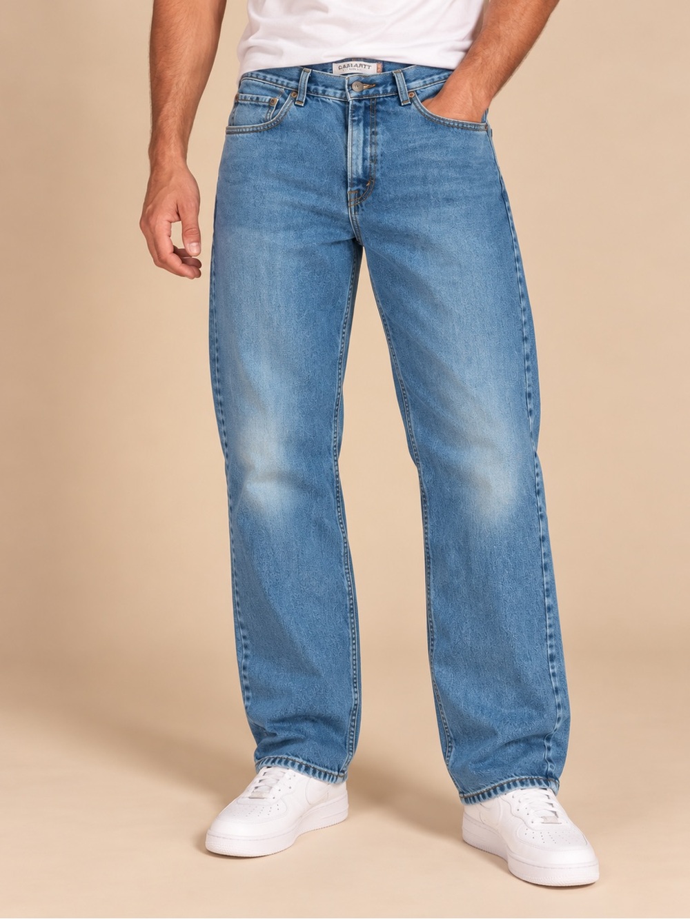 Levi’s 505 Regular Fit Men’s Medium Wash Jeans Vintage Denim W34